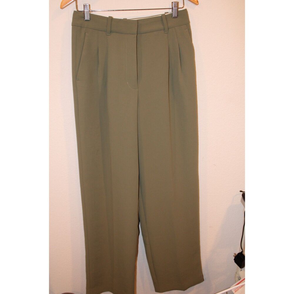Aritzia Wlfred size 6 green The Effortless Pant™ - Crepett trouser pants
